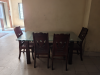 Malaysian Dining Table with Tempered Glass & Wooden Chairs